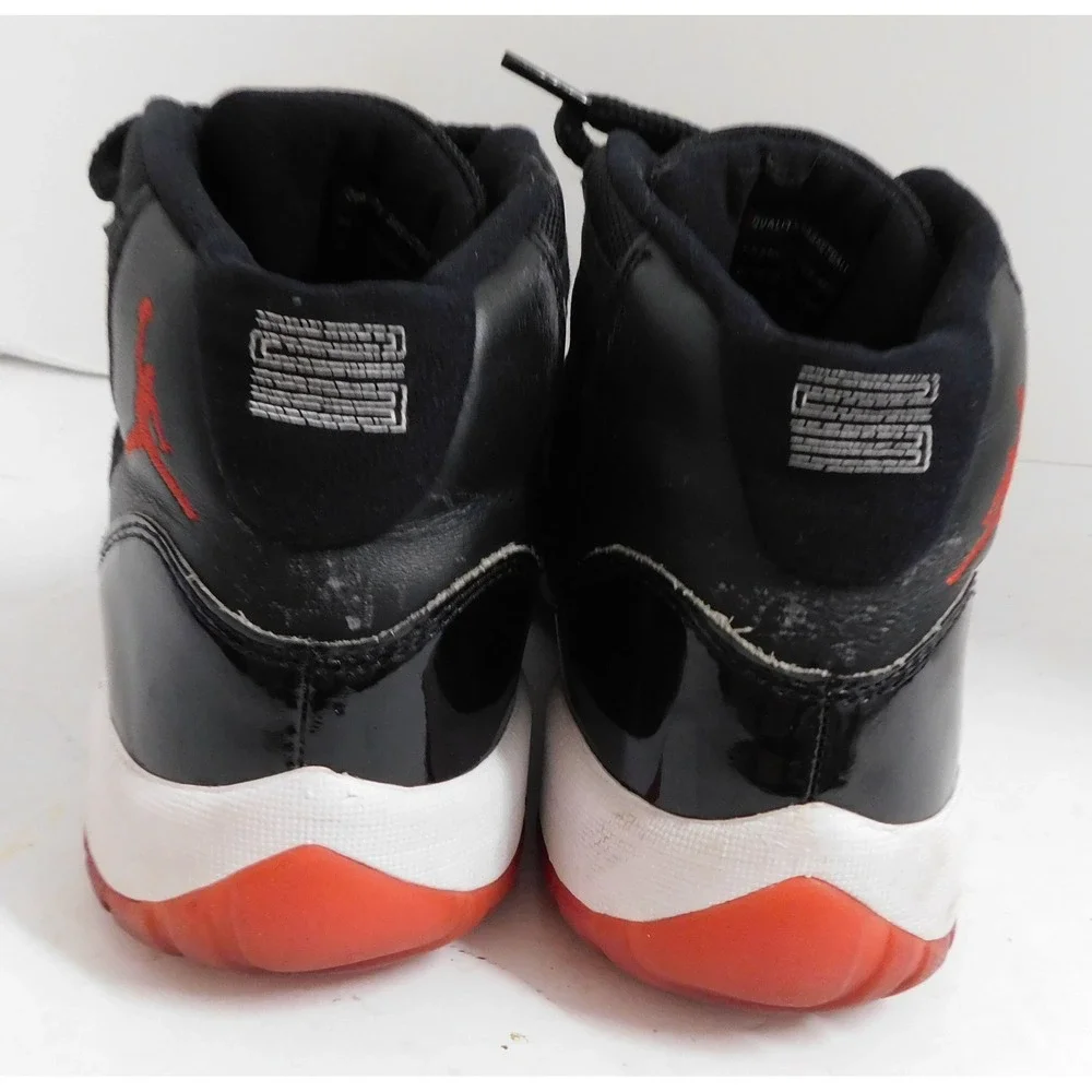 Nike Jordan 11 High Retro Bred 2019 (378038-061) With Replacement Vinyl Size 7Y